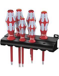 Wera 3165 i/6 set di giravite, inox + supporto