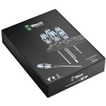 Wera 3334/3350/3355/6 set giraviti, inox + supporto