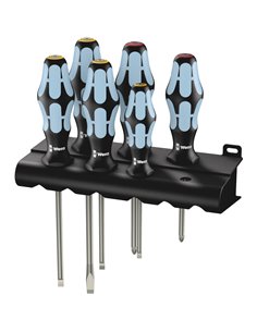 Wera 3334/6 Set di giravite inox + supporto