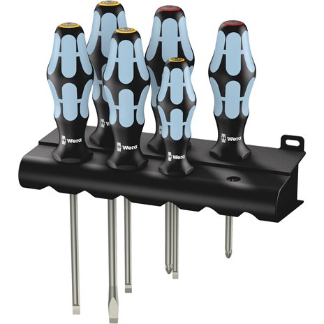 Wera 3334/6 Set di giravite inox + supporto