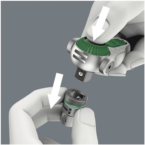 Wera 8000 B Zyklop cricchetto Speed attacco da 3/8