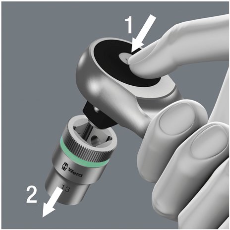 Wera 8100 SA 10 set con cricch. Zyklop Metal pass.qu.att. 1/