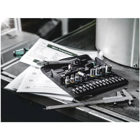 Wera 8100 SA 10 set con cricch. Zyklop Metal pass.qu.att. 1/