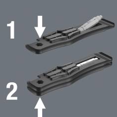 Wera 8100 SA 9 set c.cricchetto Zyklop Speed,att.1/4  in pol 2