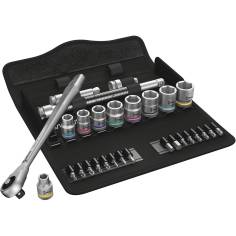 Wera 8100 SB 10 kit con cricch. Zyklop con pass.qu.att.3/8 i