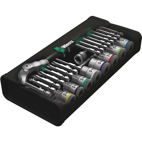Wera 8100 SB 6 set con cricch. Zyklop Speed att. 3/8  metric