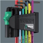 Wera 967/9 TX BO Multicolour 1 set chiavi a L, BlackLaser