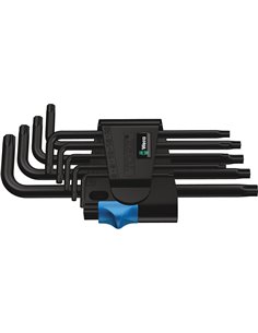 Wera 967/9 TX HF 1 set chiavi a L con ritegno vite, BlackLas