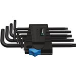 Wera 967/9 TX HF 1 set chiavi a L con ritegno vite, BlackLas