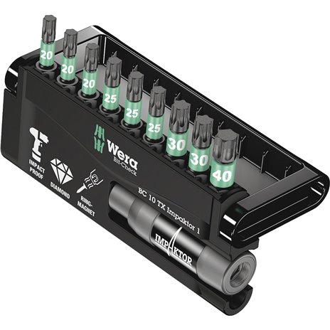 Wera Bit-Check 10 TX Impaktor 1