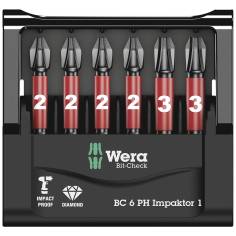 Wera Bit-Check 6 PH Impaktor 1 2