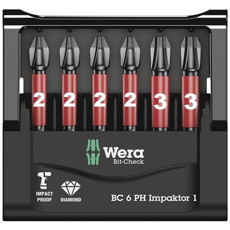 Wera Bit-Check 6 PH Impaktor 1