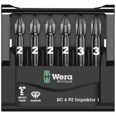 Wera Bit-Check 6 PZ Impaktor 1 2