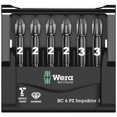 Wera Bit-Check 6 PZ Impaktor 1
