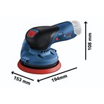 Bosch GEX 12V-125 Professional Levigatrice orbitale a batter