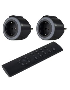 REV prese c. telecomando 2 + 1 COMFORT, antracite    0085520