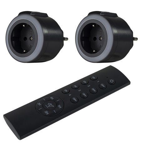 REV prese c. telecomando 2 + 1 COMFORT, antracite    0085520