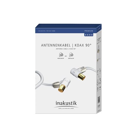 in-akustik Premium HDTV 90° Cavo antenna coax 100dB 1,5 m