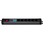 REV outlet Strip 6-fold 3m Supraguard  anthracite