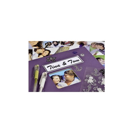 Hama  Fine Art  spirale viola 36x32 50 pagine nere 094871