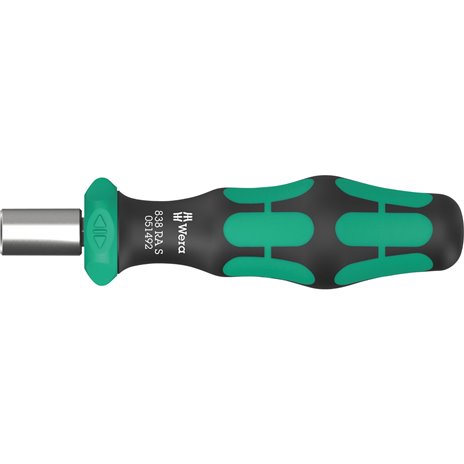 Wera 838 RA S Bits-Handhalter con Ratschenfunktion 1/4