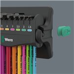Wera 950/9 Hex-Plus Multicolour assortimento di 3 chiavi a L