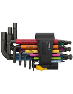 Wera 950/9 Hex-Plus Multicolour Imperial 3 set chiavi a L
