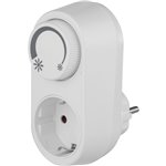 REV Adapter Plug with integr. LED-Dimmer,white EMD201 202701