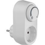 REV Adapter Plug with integr. LED-Dimmer,white EMD201 202701