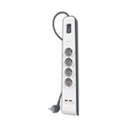 Belkin presa multipla 4 prese + 2xUSB-A, 2m cavo BSV401vf2M-