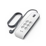 Belkin presa multipla 6 prese + 2xUSB-A, 2m cavo BSV604vf2M-