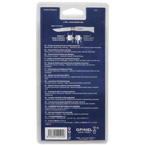 Opinel coltellino No. 08 lama inox con manico in legno