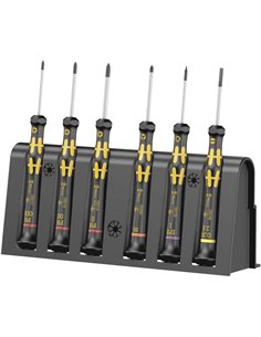 Wera 1550/6 ESD set giravite per elettronica + rack
