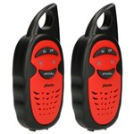 Alecto Walkie Talkie 2er Set für Kinder, 3 km Reichw., Schwarz/Ro