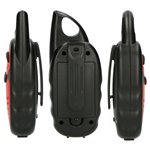 Alecto Walkie Talkie 2er Set für Kinder, 3 km Reichw., Schwarz/Ro