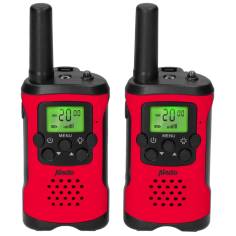 Alecto Walkie Talkie 2er Set für Kinder, 7 km Reichw., rot/schw. 2