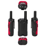 Alecto Walkie Talkie 2er Set für Kinder, 7 km Reichw., rot/schw.