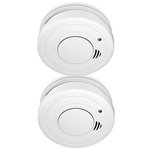 Alecto Rauchmelder mit 5 Jahren Batterielaufzeit, 2er-Pack