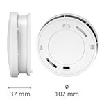Alecto Rauchmelder mit 5 Jahren Batterielaufzeit, 2er-Pack