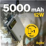Aqiila Powerbird B5 Powerbank 12W verde muschio 5.000 mAh