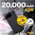 Aqiila Powerbird B20+ Powerbank 65W nero 20.000 mAh