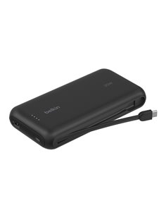 Belkin Powerbank 20.000mAh nero 30W integr.USB-C Kab. BPB024hqBK