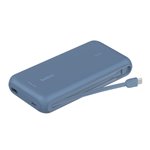 Belkin Powerbank 20.000mAh blu 30W integr.USB-C Kab. BPB024hqBL