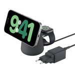 Belkin BOOST Charge PRO 15W mag. Lad.Qi2 2in1 dklgrau WIZ027vfH36