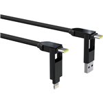 Rolling Square inCharge XL cavo 2m nero