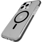 Tech21 EvoCrystal cust. MagSafe per iP 15 Pro Max nero Titanium