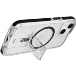 Tech21 EvoCrystal Kick custodia MagSafe per iP 15 trasp./nero