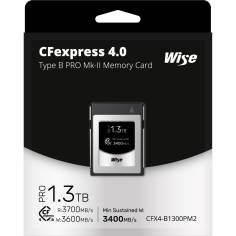 Wise CFexpress 4.0 Type B PRO 1,3TB MK-II     WI-CFX4-B1300PM2 2