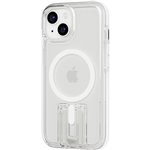 Tech21 EvoCrystal Kick custodia MagSafe per iPhone 15 bianco