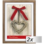 1x2 ZEP Photo Frame braun  15x20 plastica cornice M483B